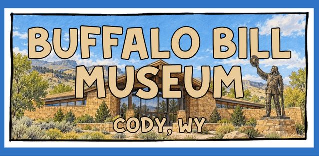 BUFF BILL MUSEUM sticker design