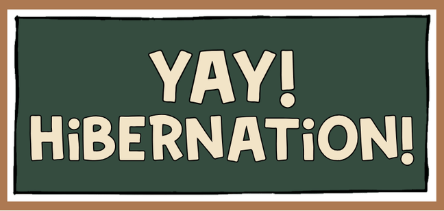 HIBERNATION sticker design