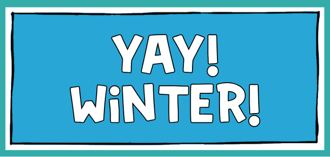 winter sticker design